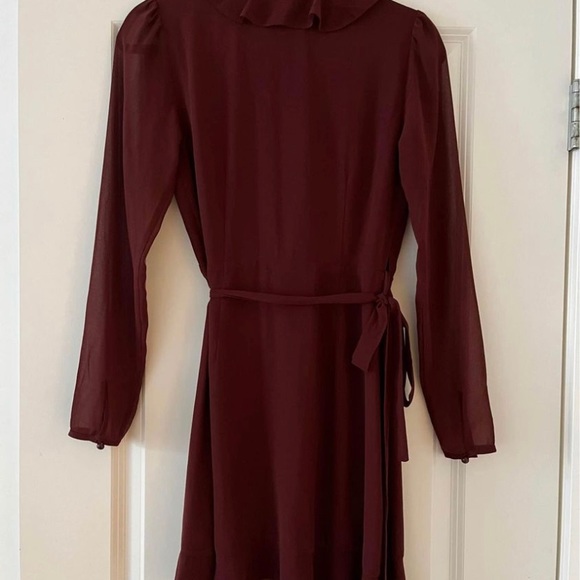 Aritzia Wilfred Louise Dress in Burgundy - Picture 3 of 4